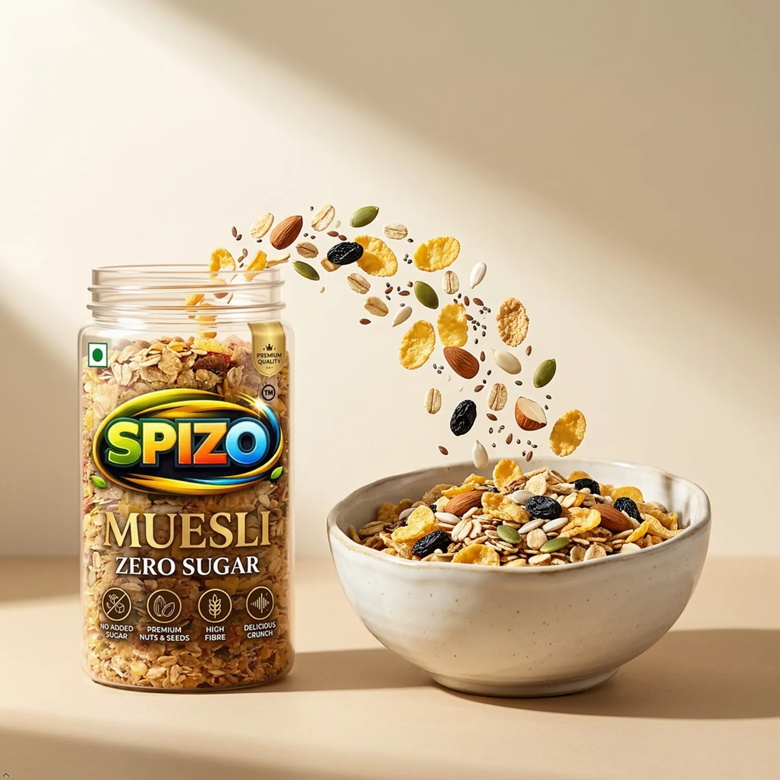 SPIZO Muesli Zero Sugar